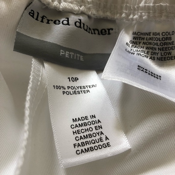 New White Alfred Dunner Martinique Capris - Picture 4 of 5